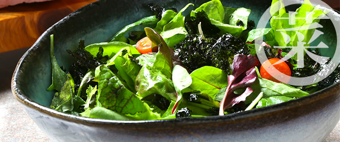 キムチとサラダのメニュー